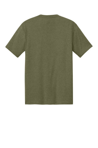 Custom Embroidered District T-Shirts  in Military Green Frost