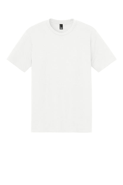 Custom Embroidered District T-Shirts  in Natural
