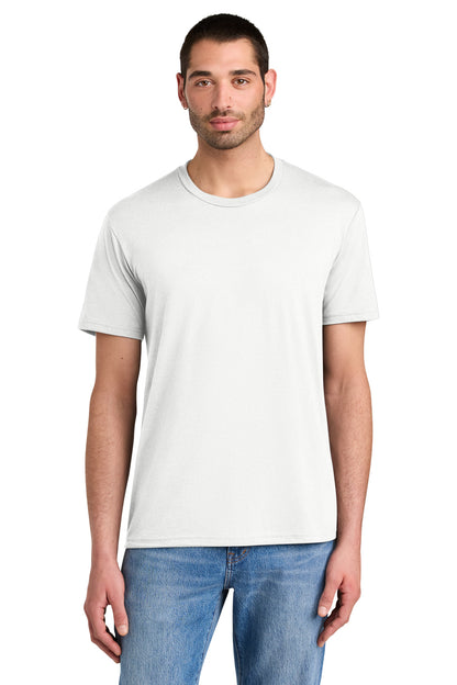 Custom Embroidered District T-Shirts  in Natural
