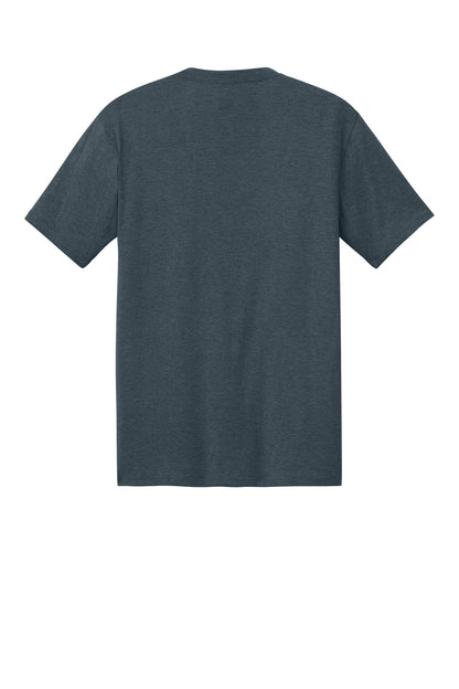 Custom Embroidered District T-Shirts  in Navy Frost