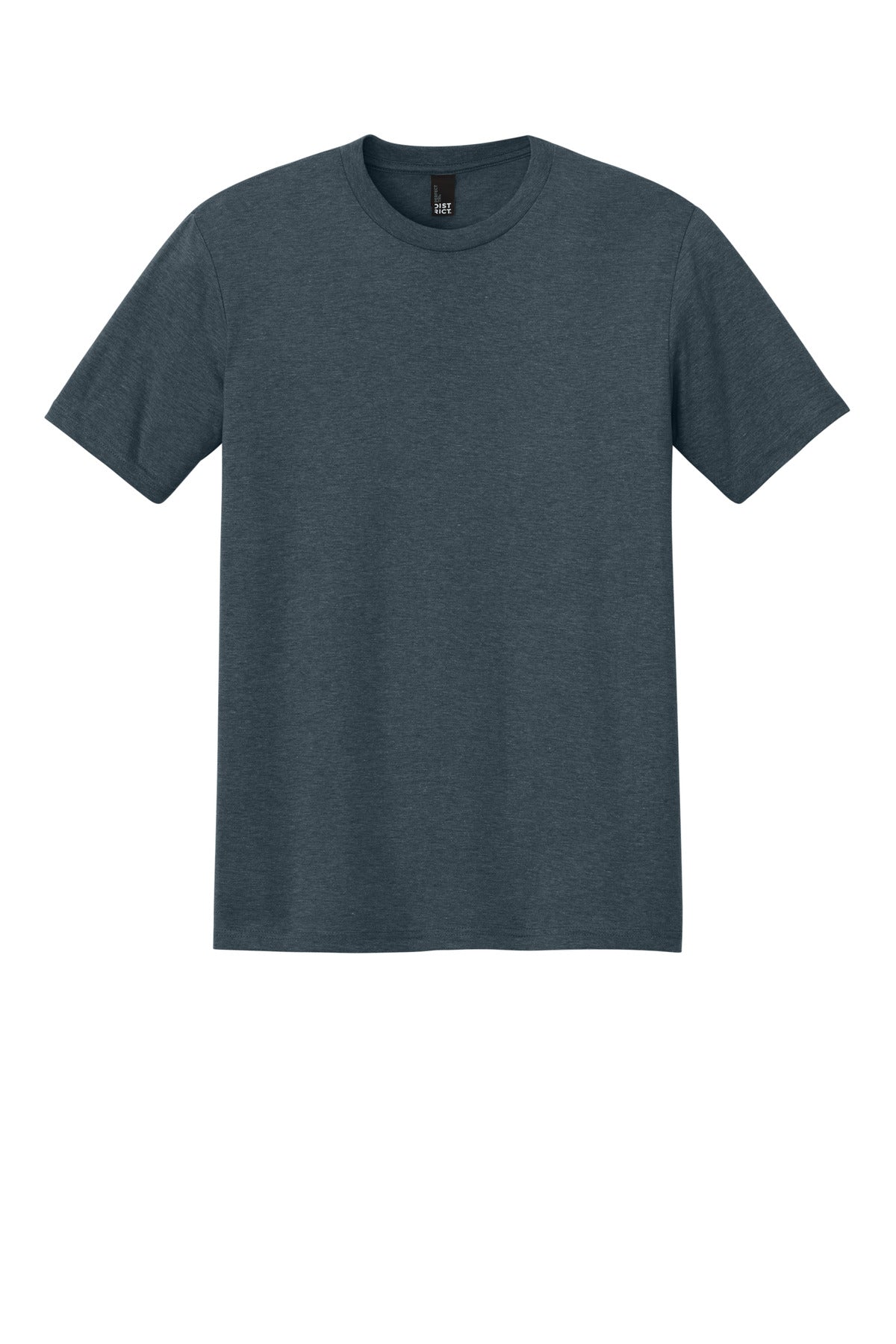 Custom Embroidered District T-Shirts  in Navy Frost