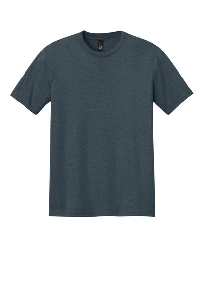 Custom Embroidered District T-Shirts  in Navy Frost