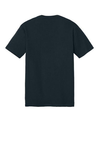 Custom Embroidered District T-Shirts  in New Navy
