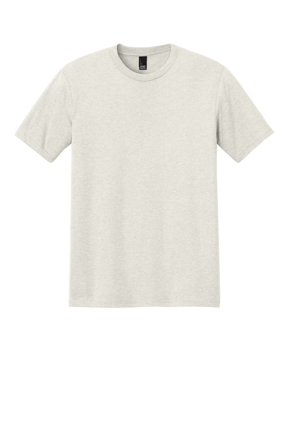 Custom Embroidered District T-Shirts  in Oatmeal Heather