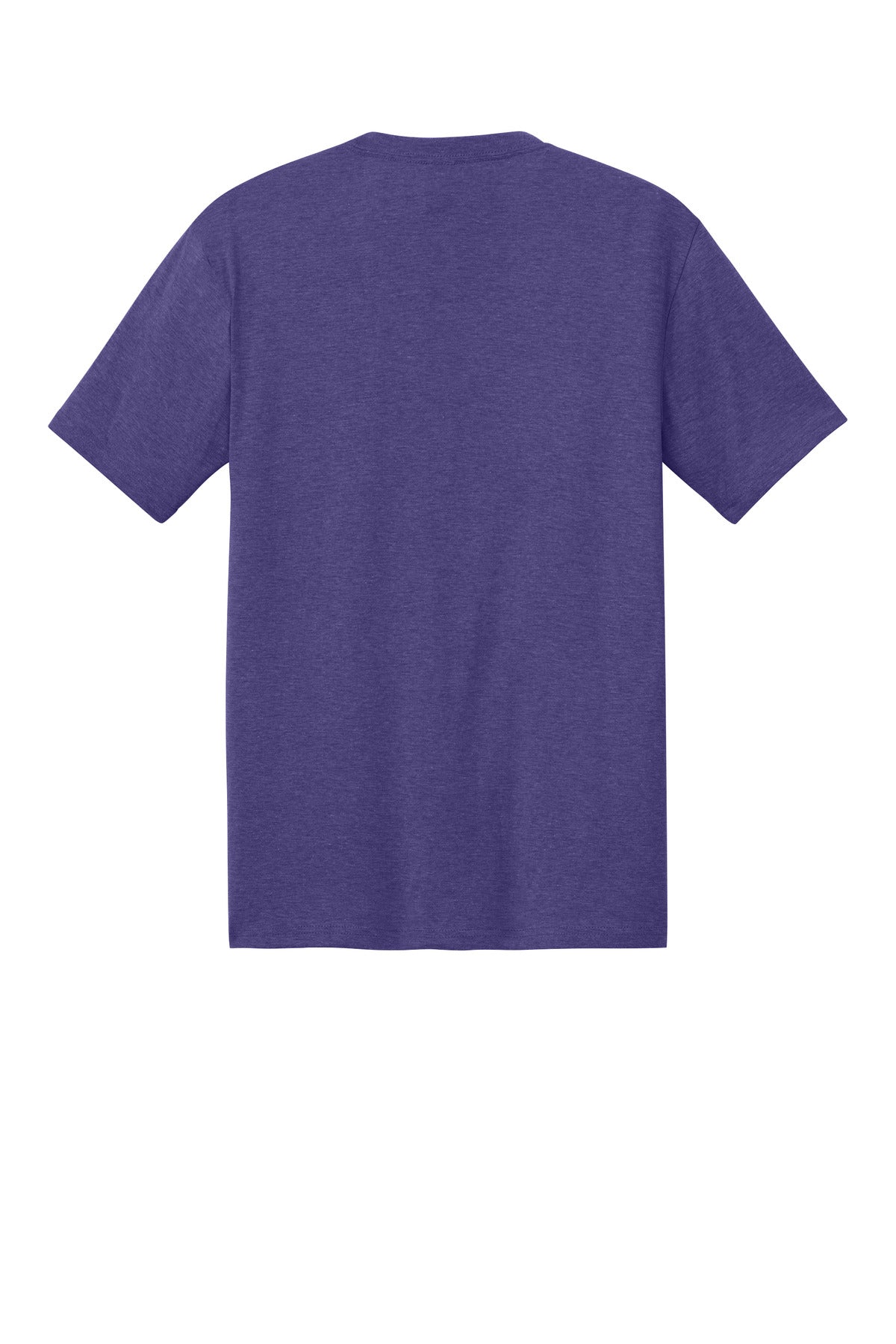 Custom Embroidered District T-Shirts  in Purple Frost