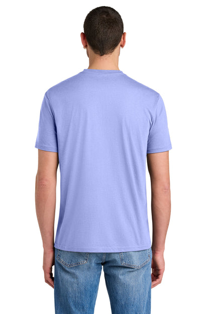 Custom Embroidered District T-Shirts  in Soft Lilac
