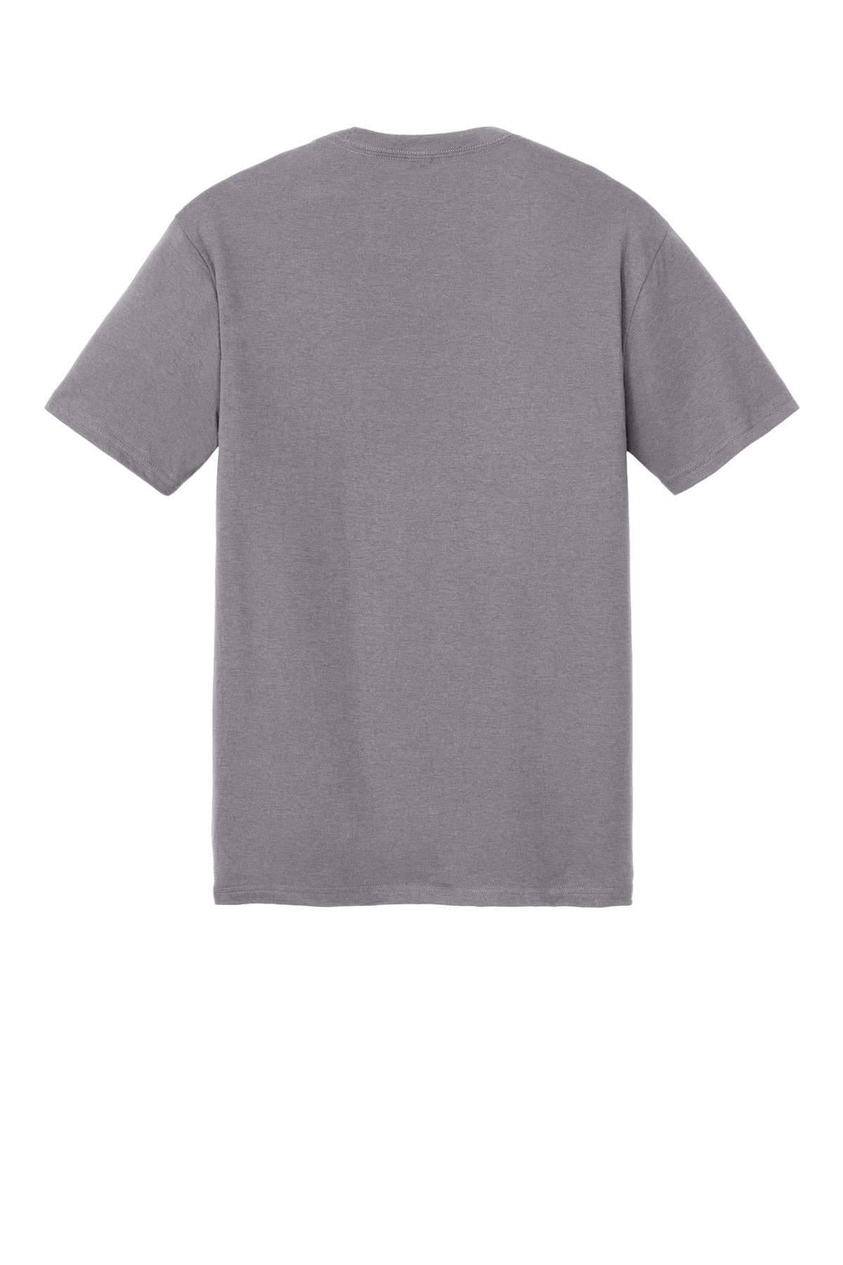Custom Embroidered District T-Shirts  in Storm Cloud