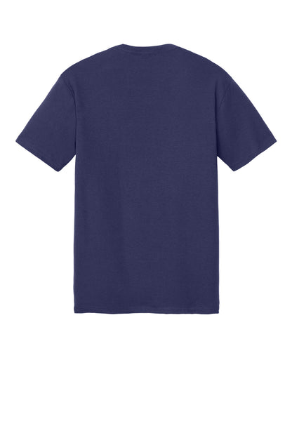 Custom Embroidered District T-Shirts  in Tanzanite