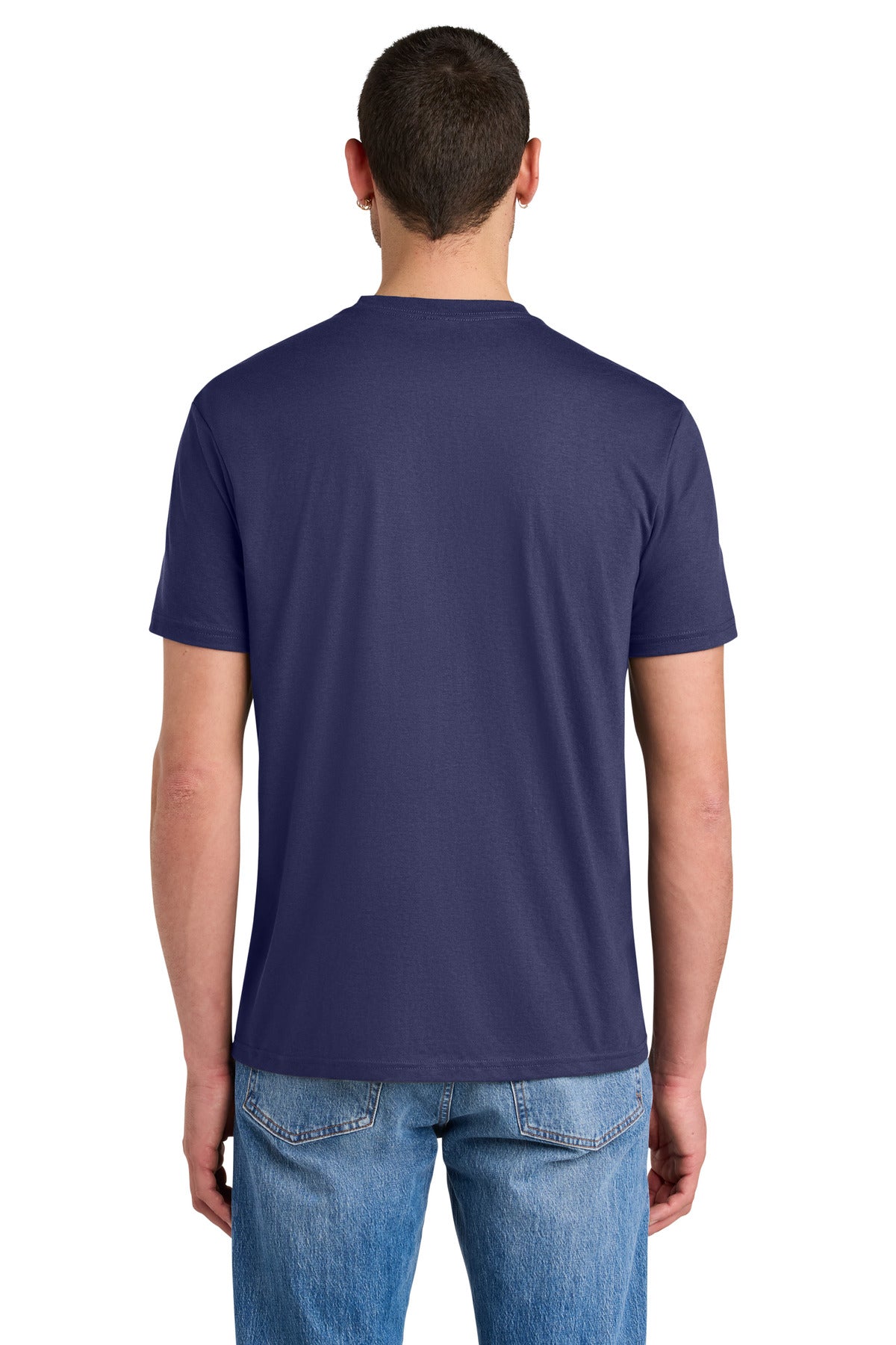 Custom Embroidered District T-Shirts  in Tanzanite