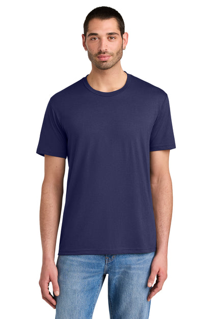 Custom Embroidered District T-Shirts  in Tanzanite