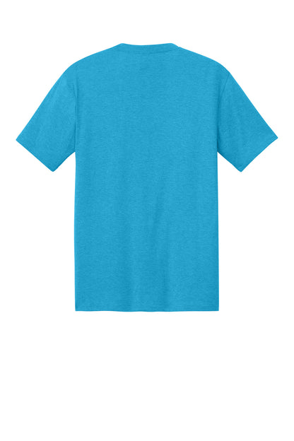 Custom Embroidered District T-Shirts  in Turquoise Frost