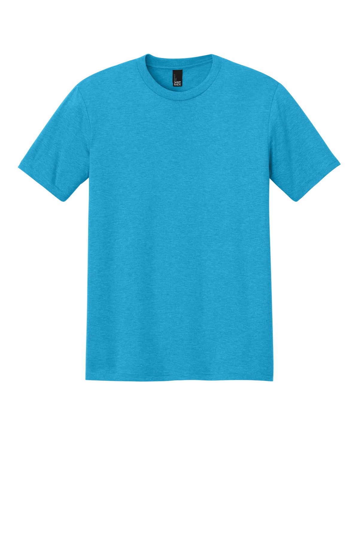Custom Embroidered District T-Shirts  in Turquoise Frost