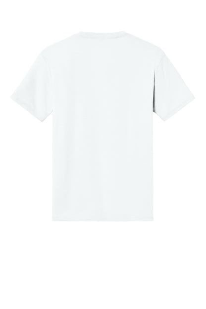 Custom Embroidered District T-Shirts  in White