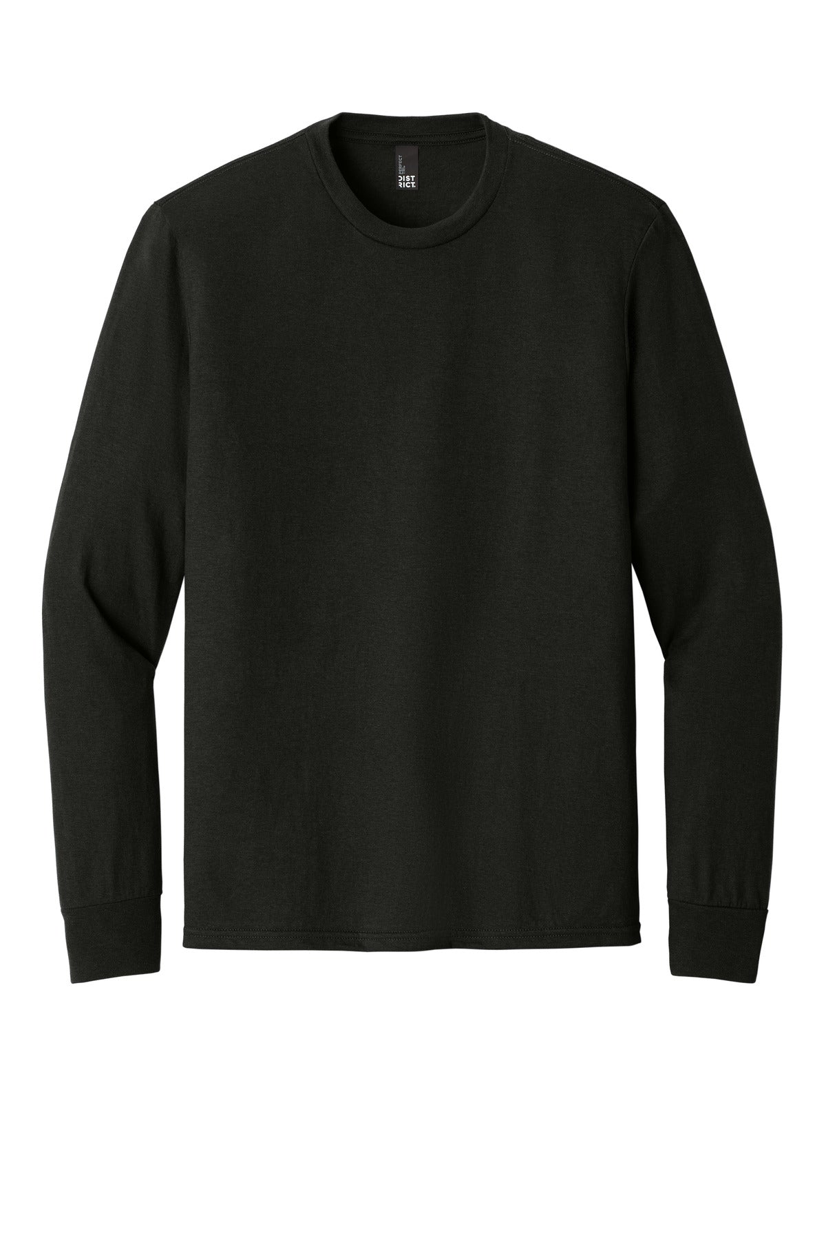 Custom Embroidered District T-Shirts  in Black