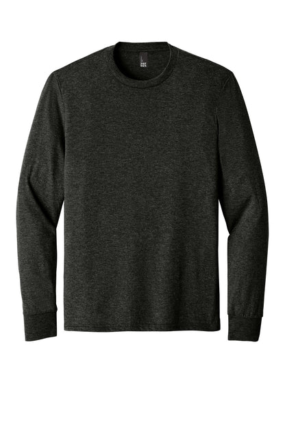 Custom Embroidered District T-Shirts  in Black Frost