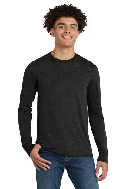 Custom Embroidered District T-Shirts  in Black Frost
