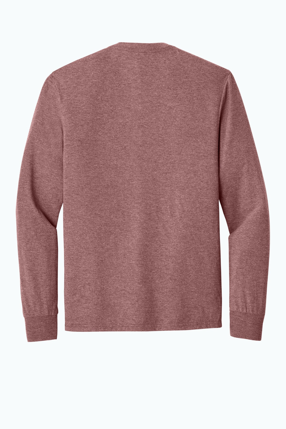 Custom Embroidered District T-Shirts  in Blush Frost