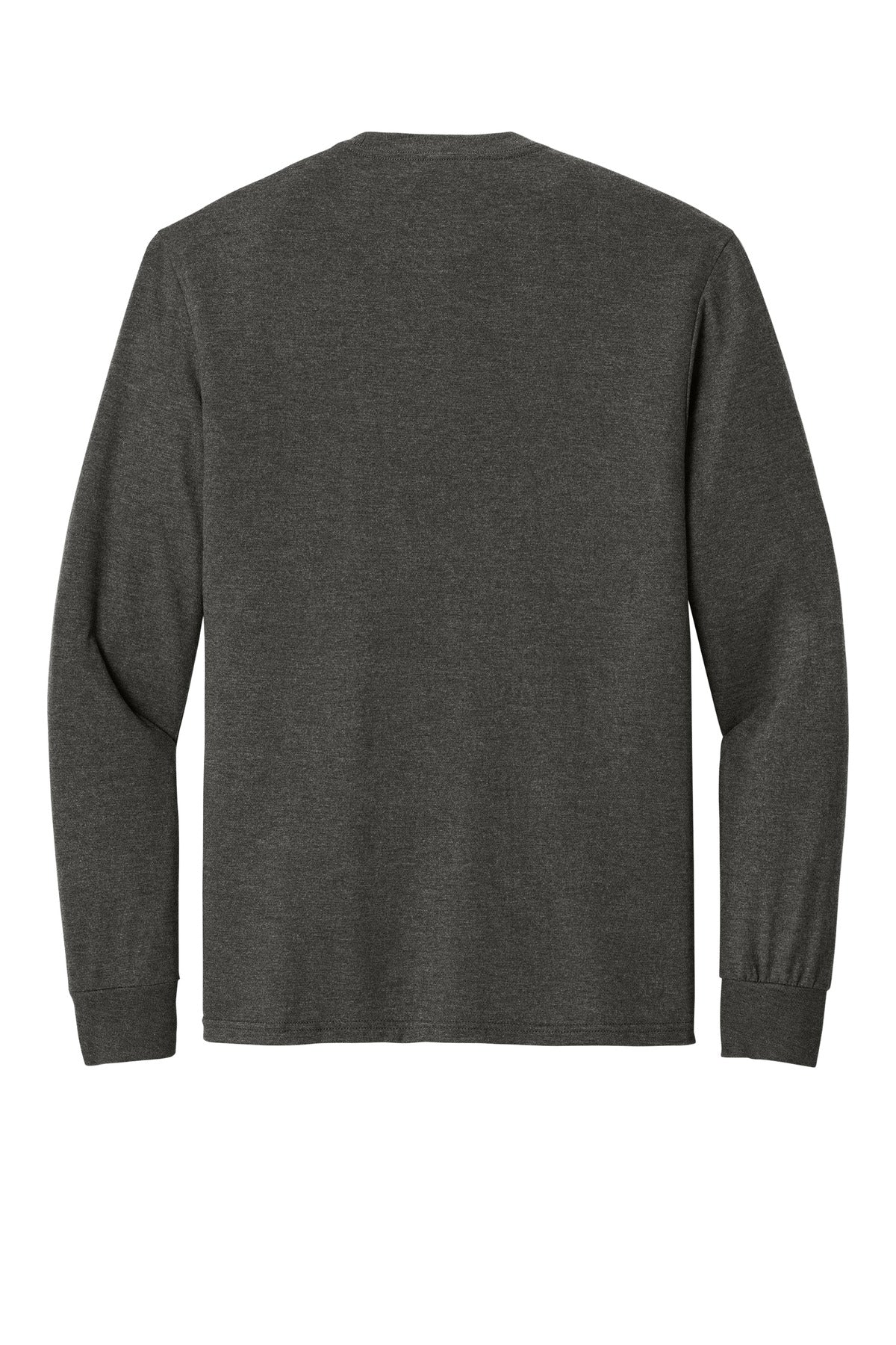 Custom Embroidered District T-Shirts  in Heathered Charcoal
