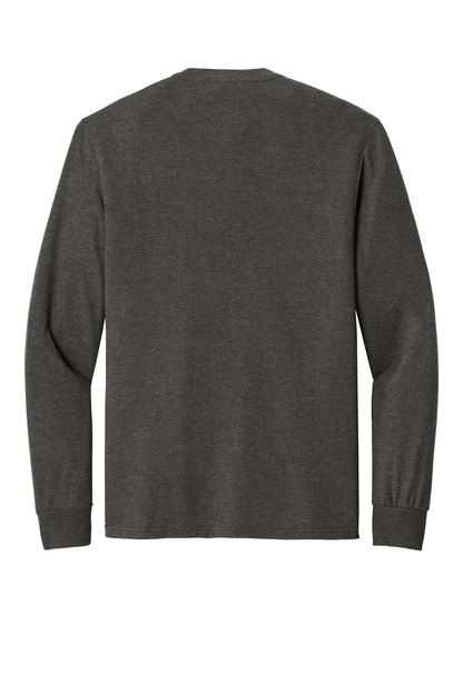 Custom Embroidered District T-Shirts  in Heathered Charcoal