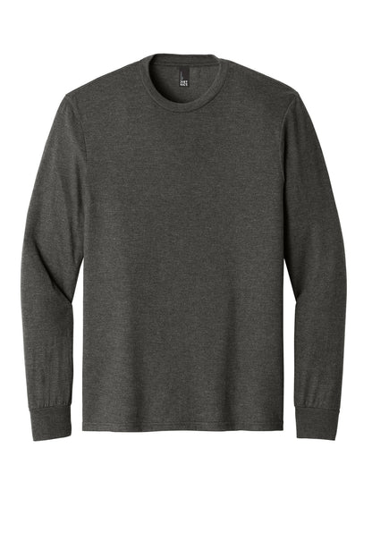 Custom Embroidered District T-Shirts  in Heathered Charcoal