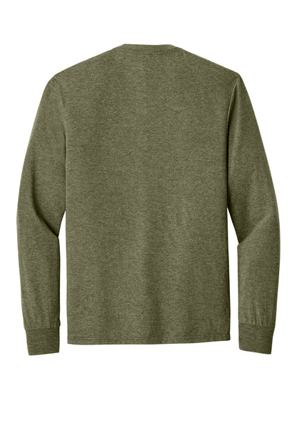 Custom Embroidered District T-Shirts  in Military Green Frost