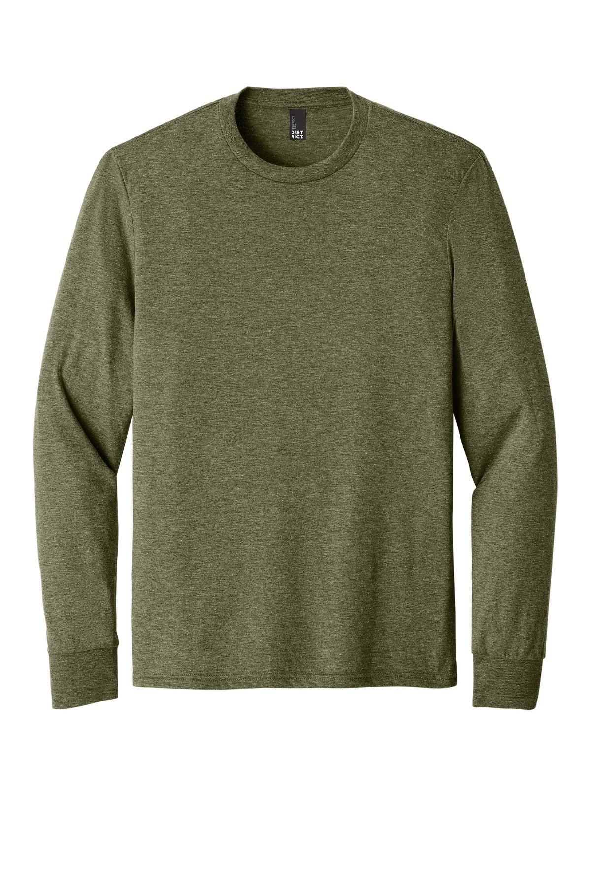 Custom Embroidered District T-Shirts  in Military Green Frost