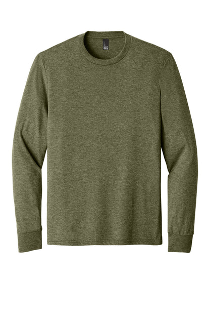 Custom Embroidered District T-Shirts  in Military Green Frost