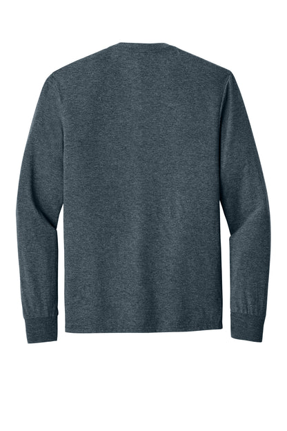 Custom Embroidered District T-Shirts  in Navy Frost