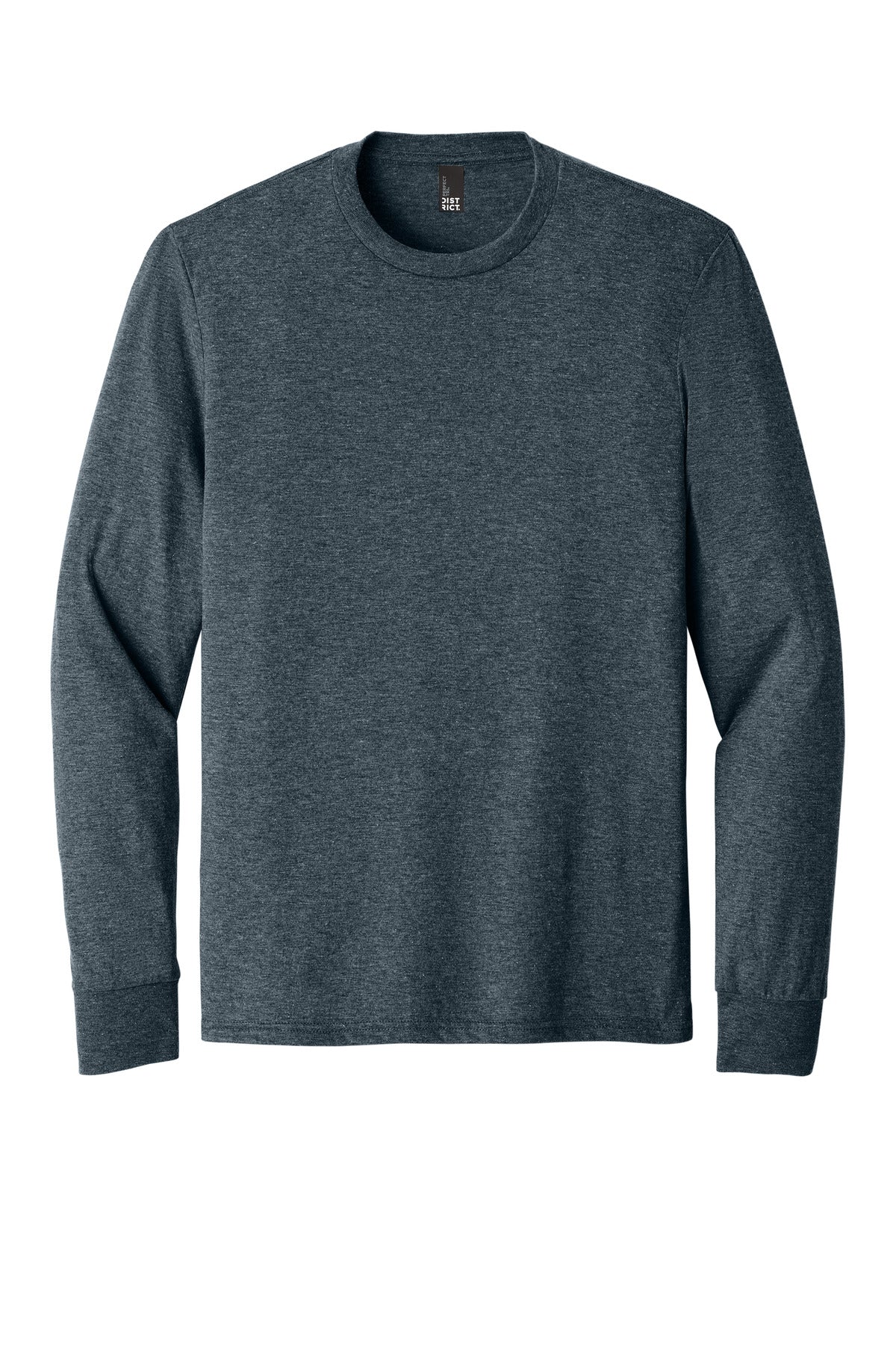 Custom Embroidered District T-Shirts  in Navy Frost
