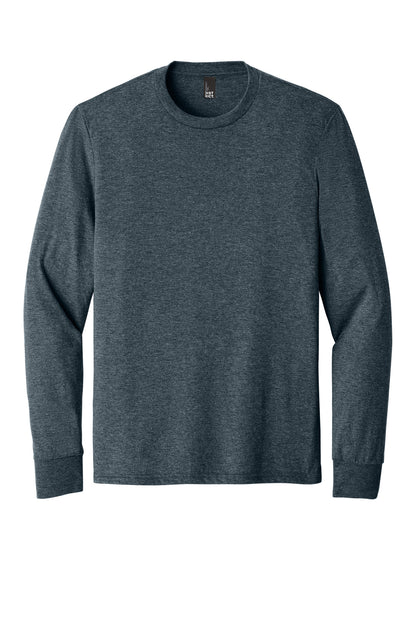 Custom Embroidered District T-Shirts  in Navy Frost