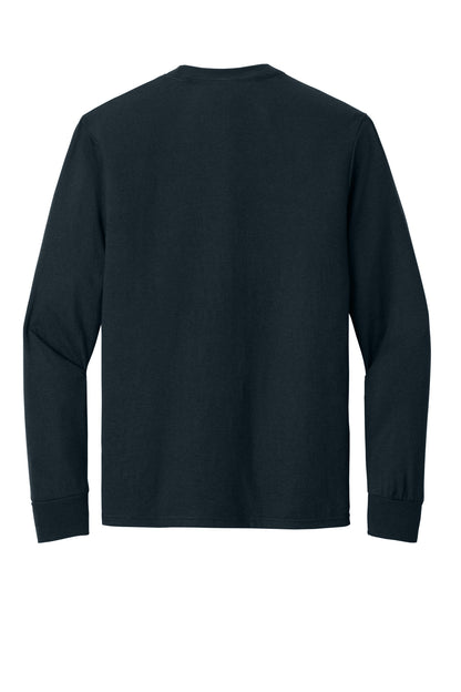 Custom Embroidered District T-Shirts  in New Navy