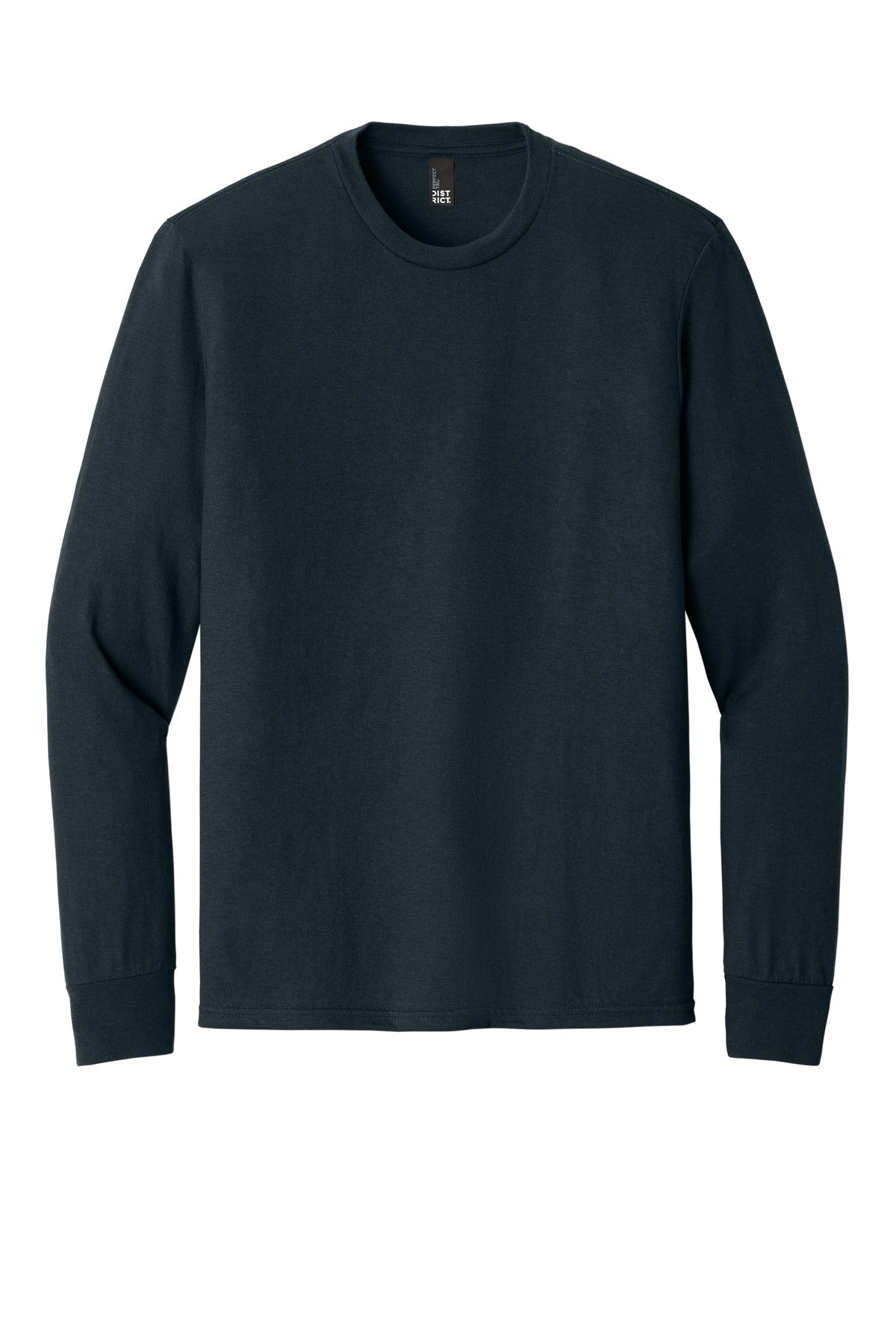 Custom Embroidered District T-Shirts  in New Navy