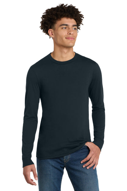 Custom Embroidered District T-Shirts  in New Navy