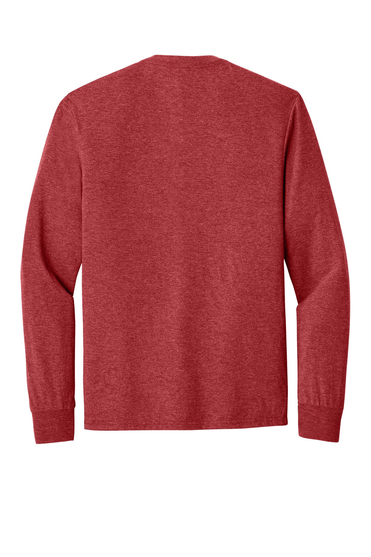 Custom Embroidered District T-Shirts  in Red Frost
