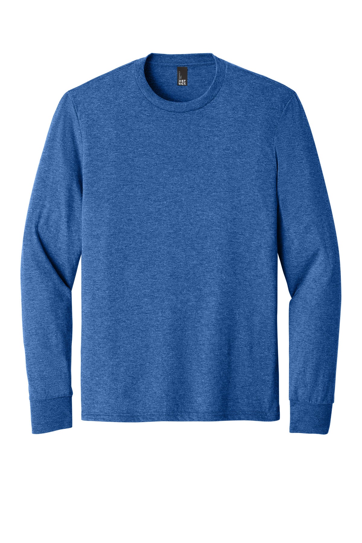 Custom Embroidered District T-Shirts  in Royal Frost