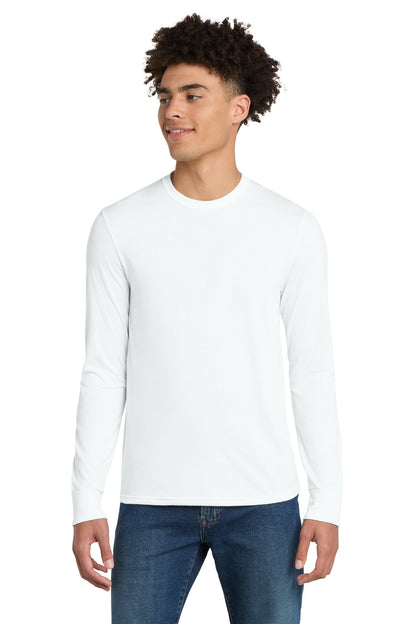 Custom Embroidered District T-Shirts  in White