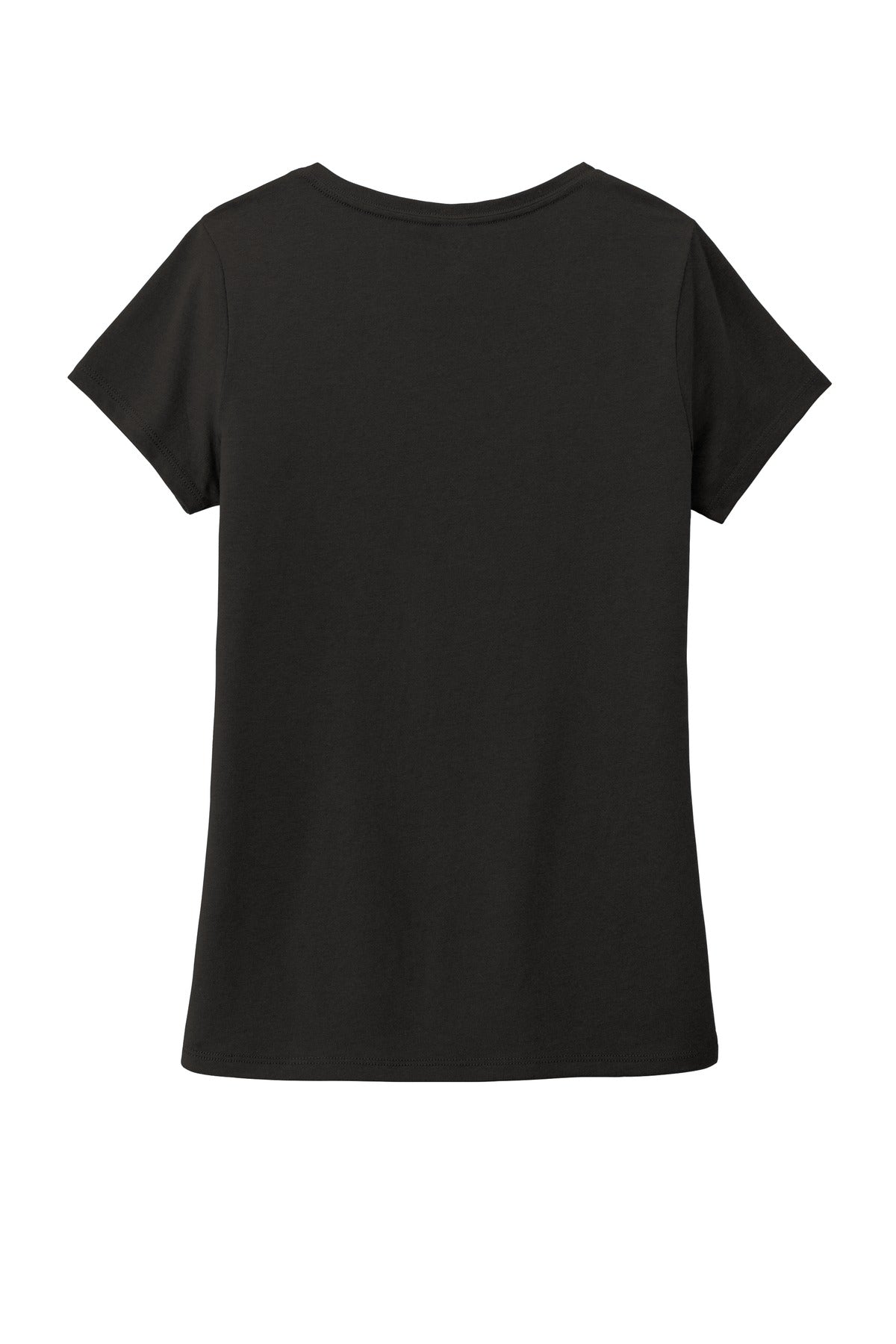 District Women's Perfect Tri V-Neck Tee. DM1350L Black