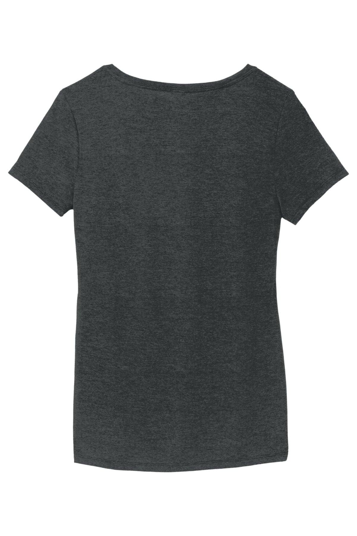 District Women's Perfect Tri V-Neck Tee. DM1350L Black Frost