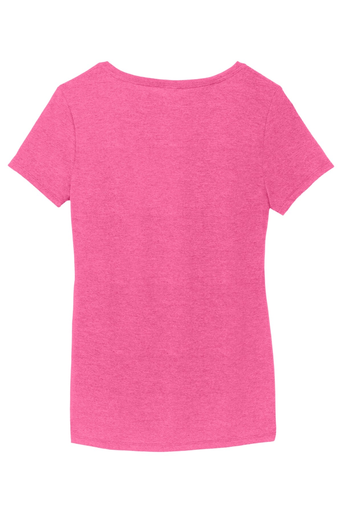 District Women's Perfect Tri V-Neck Tee. DM1350L Fuchsia Frost