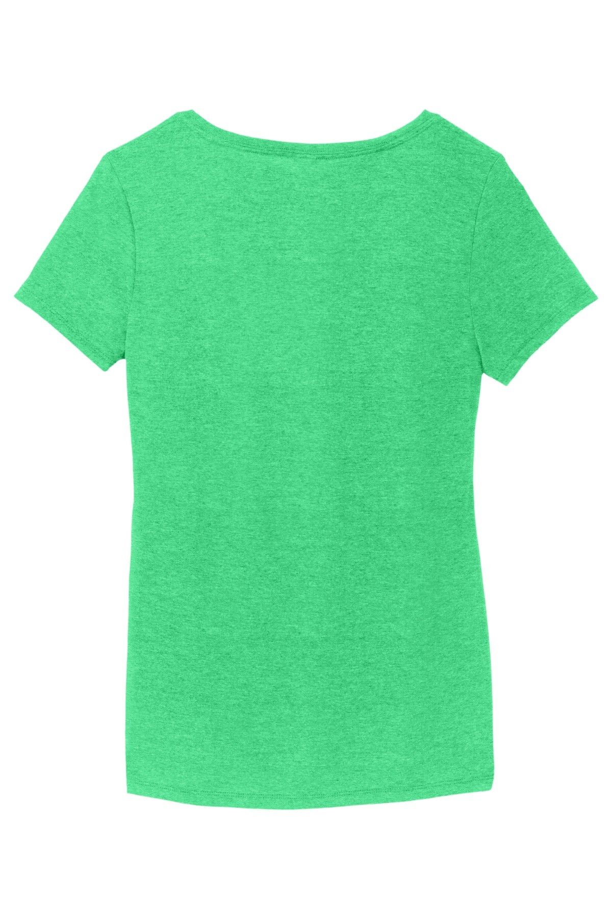 District Women's Perfect Tri V-Neck Tee. DM1350L Green Frost