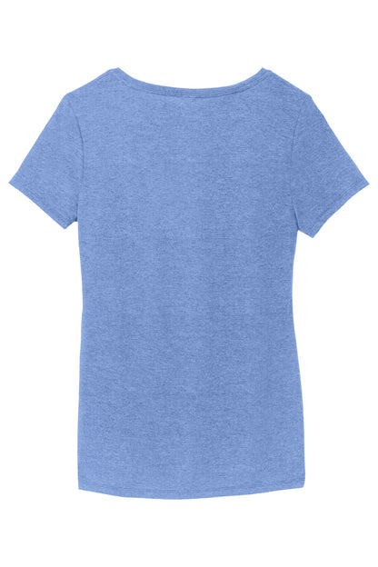District Women's Perfect Tri V-Neck Tee. DM1350L Maritime Frost