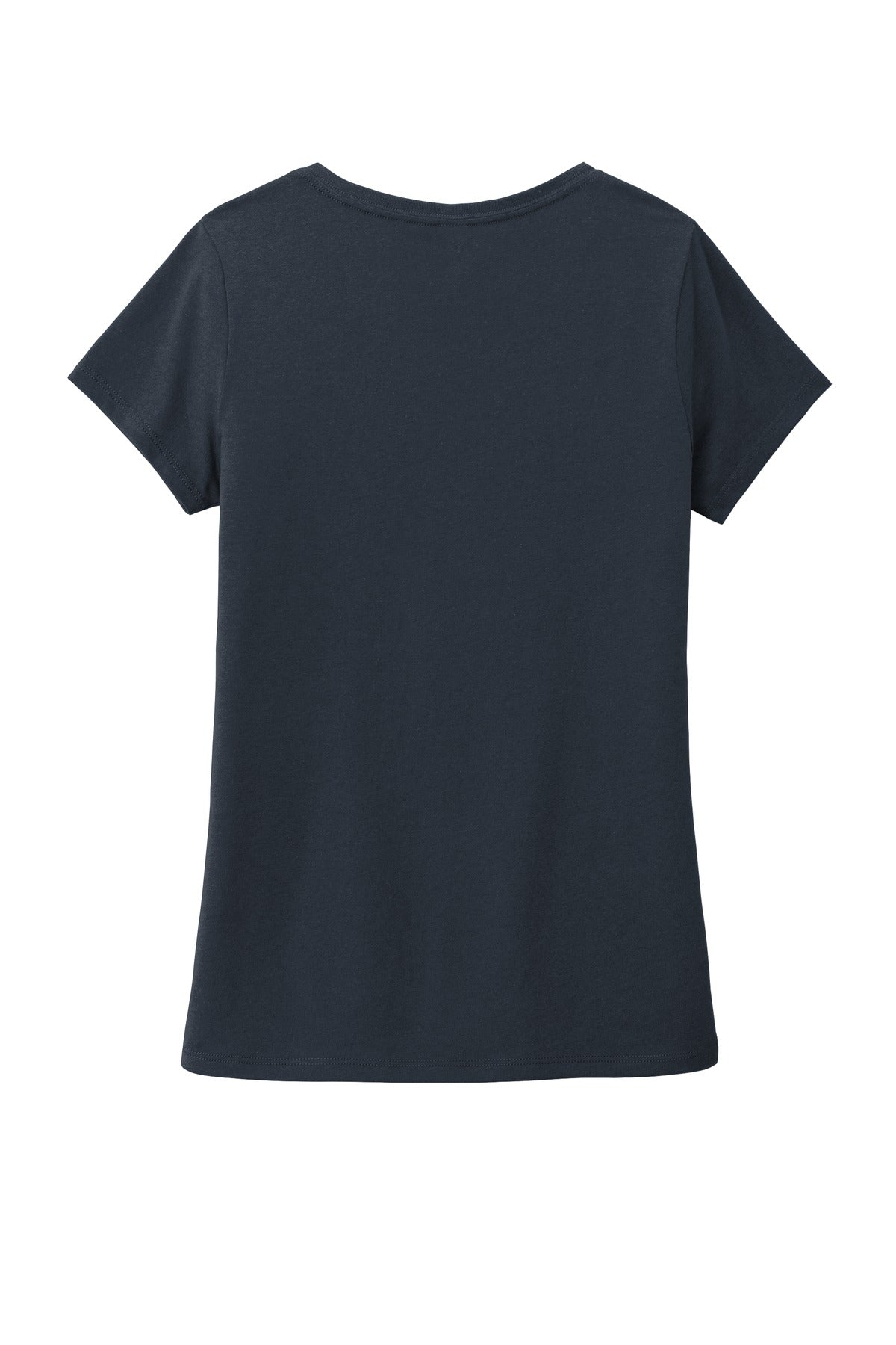 District Women's Perfect Tri V-Neck Tee. DM1350L New Navy