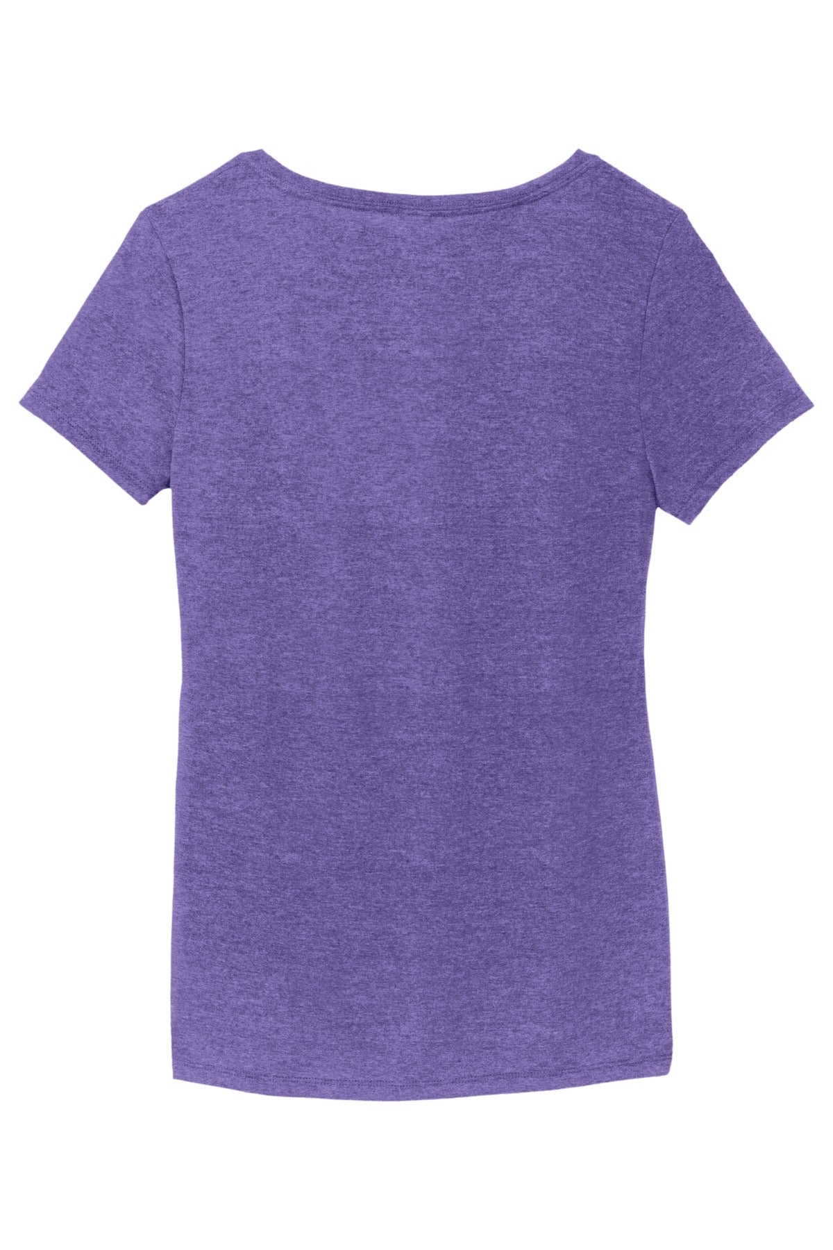 District Women's Perfect Tri V-Neck Tee. DM1350L Purple Frost