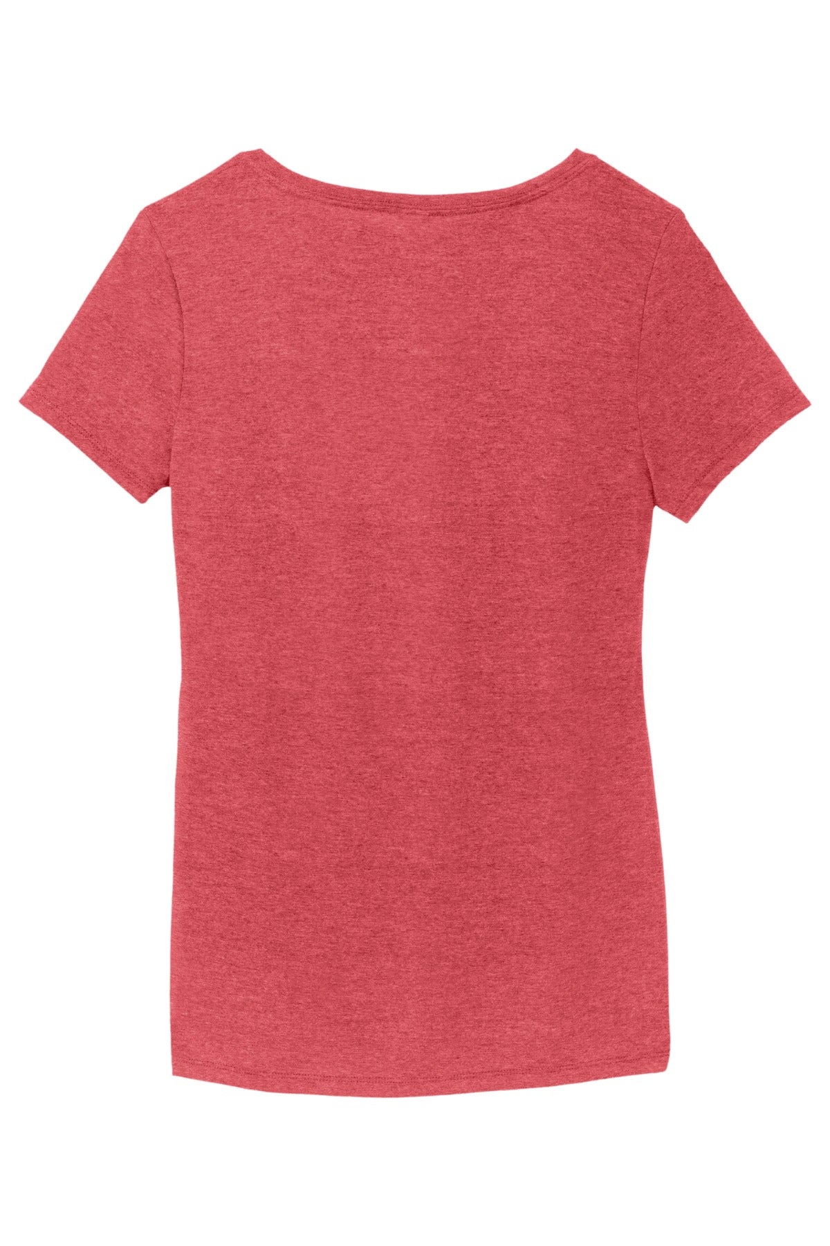 District Women's Perfect Tri V-Neck Tee. DM1350L Red Frost