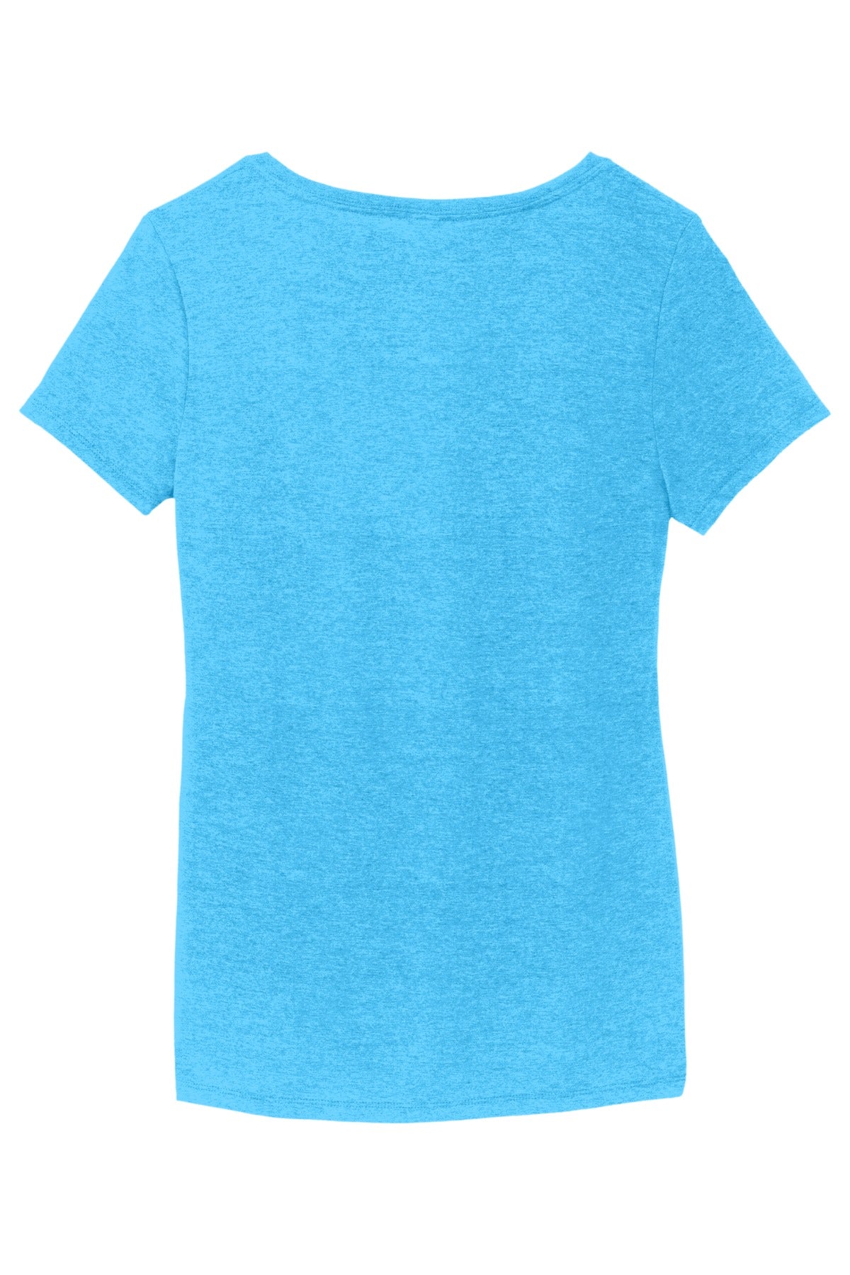 District Women's Perfect Tri V-Neck Tee. DM1350L Turquoise Frost