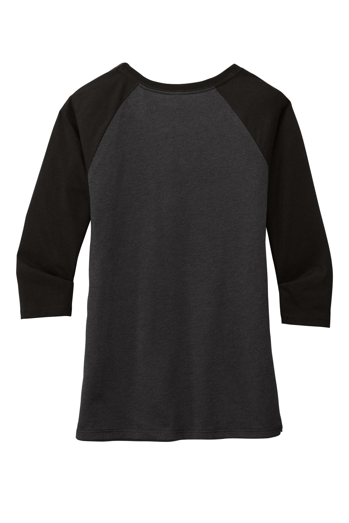 District Women's Perfect Tri 3/4-Sleeve Raglan. DM136L