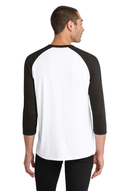 Custom Embroidered District T-Shirts  in Black/ White