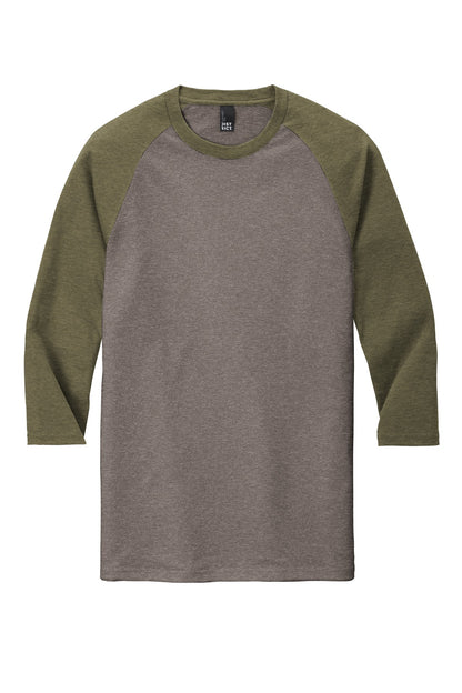District  Perfect Tri 3/4-Sleeve Raglan. DM136