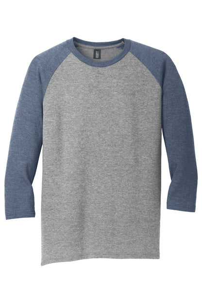 District  Perfect Tri 3/4-Sleeve Raglan. DM136