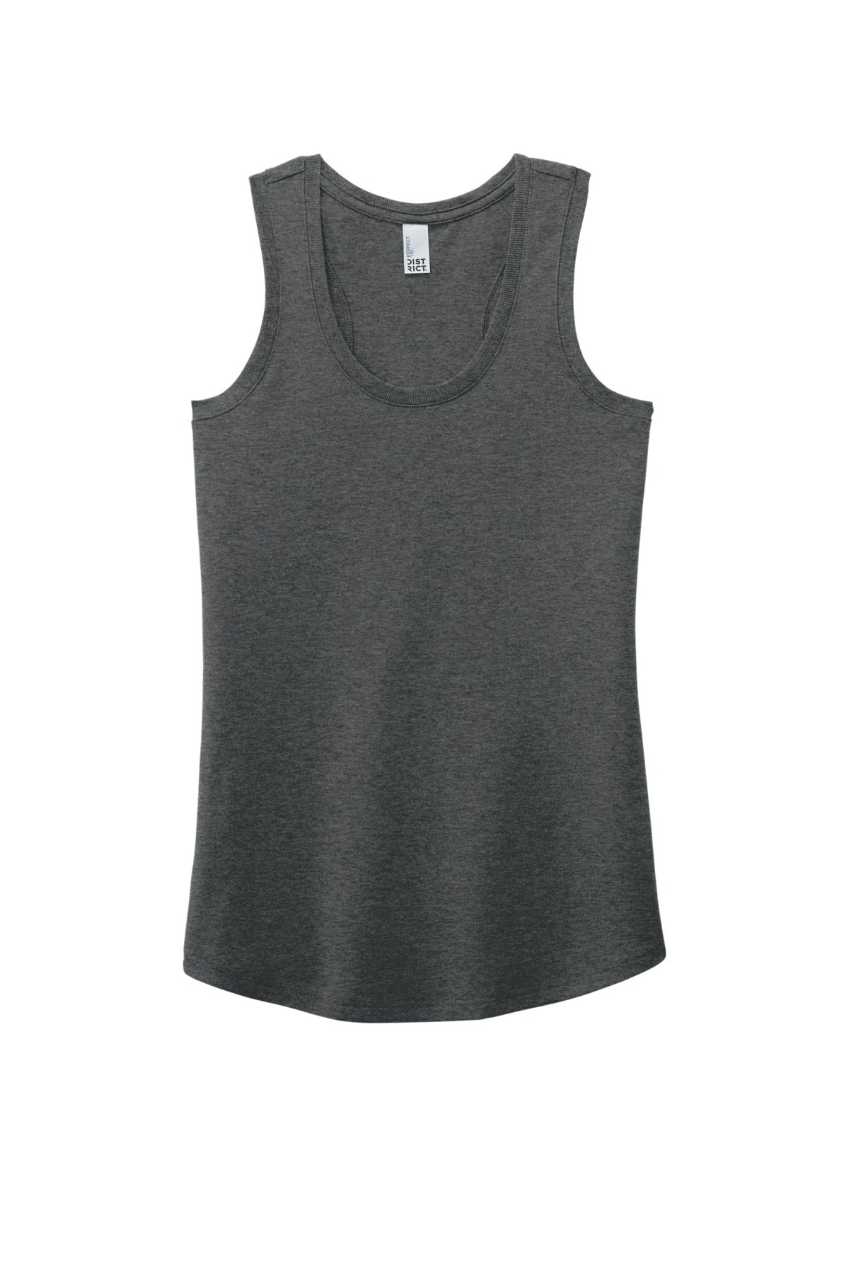 District  Women's Perfect Tri Racerback Tank. DM138L Black Frost